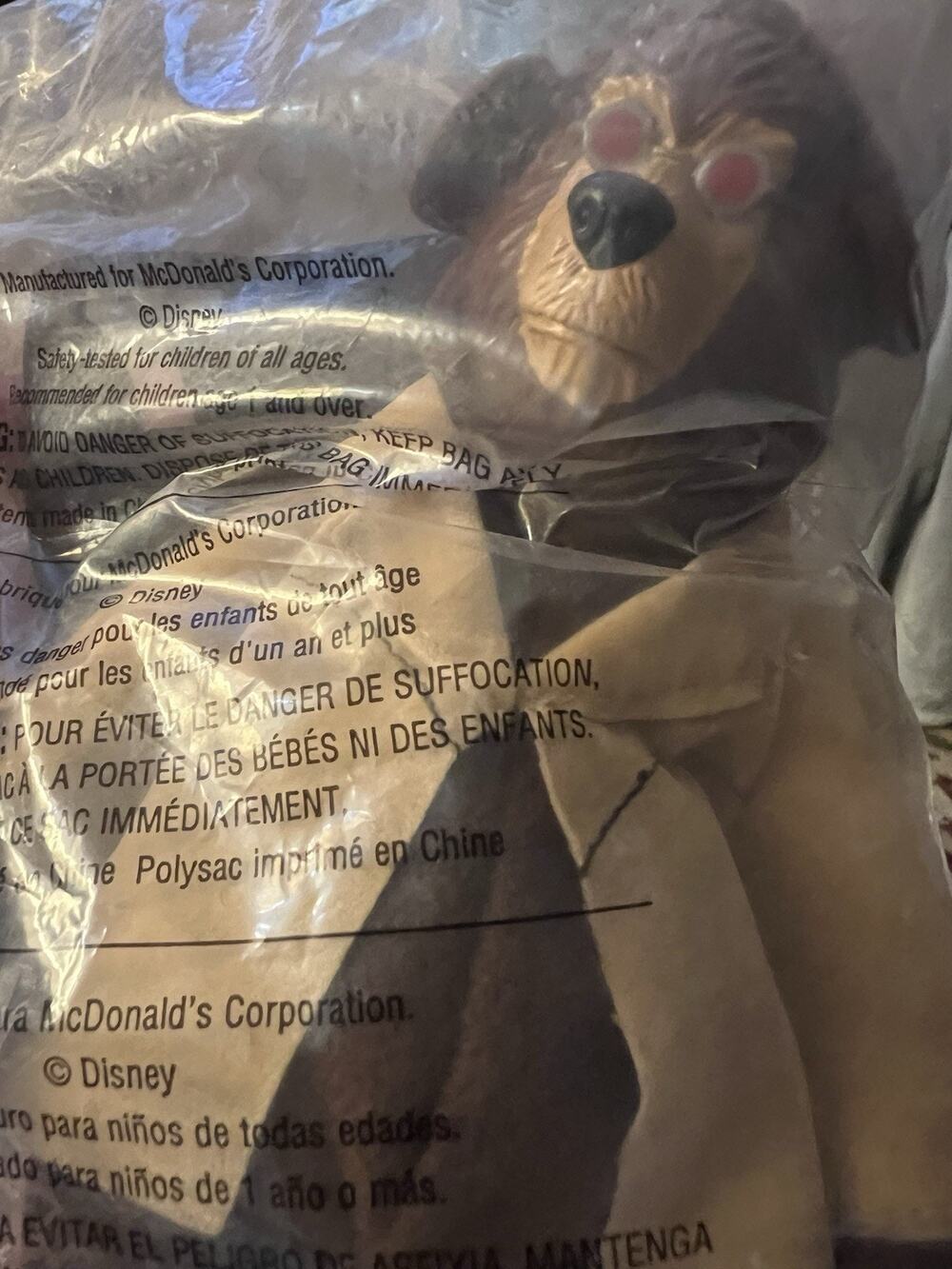 Mc DONALD’S Happy Meal Toy #7 TED BEDDERHEAD Disneys THE COUNTRY BEARS JAMBOREE
